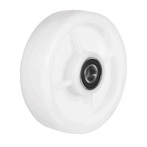 RUEDAS NYLON: 6014005 - RUEDA 7 X 2 -NYLON / BP-20mm-PL-BL